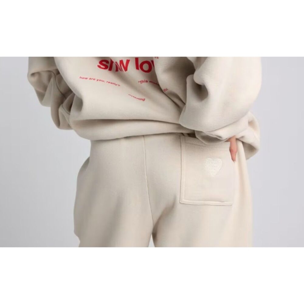 NEW Comfrt Love Collection Wide Leg Sweatpants in color Cotton - Size Medium